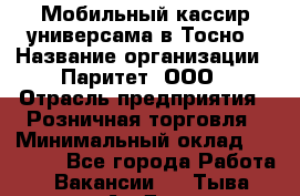 Мобильный кассир универсама в Тосно › Название организации ­ Паритет, ООО › Отрасль предприятия ­ Розничная торговля › Минимальный оклад ­ 30 000 - Все города Работа » Вакансии   . Тыва респ.,Ак-Довурак г.
